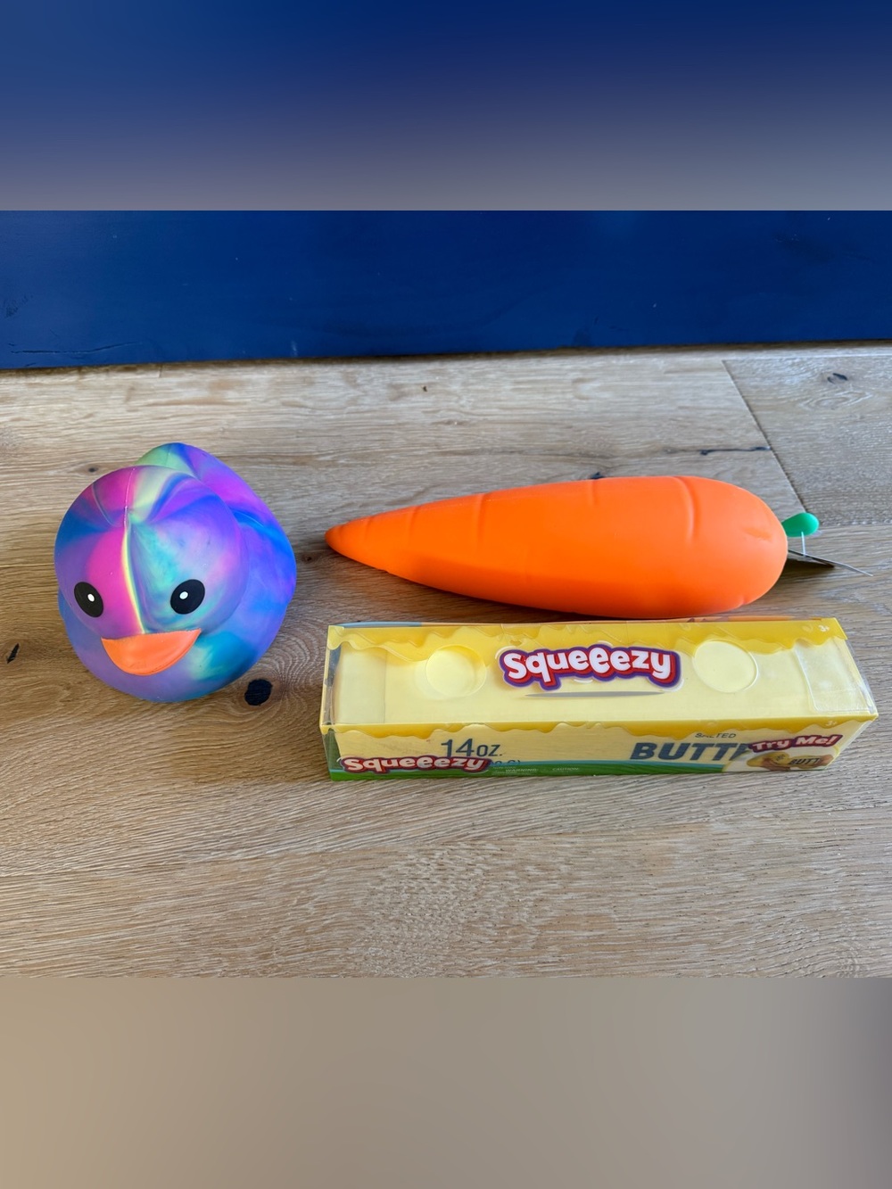 SQUEEZY Set of 3: Carrot, Duck, & Butter by Sunny Days 🥕🦆🧈